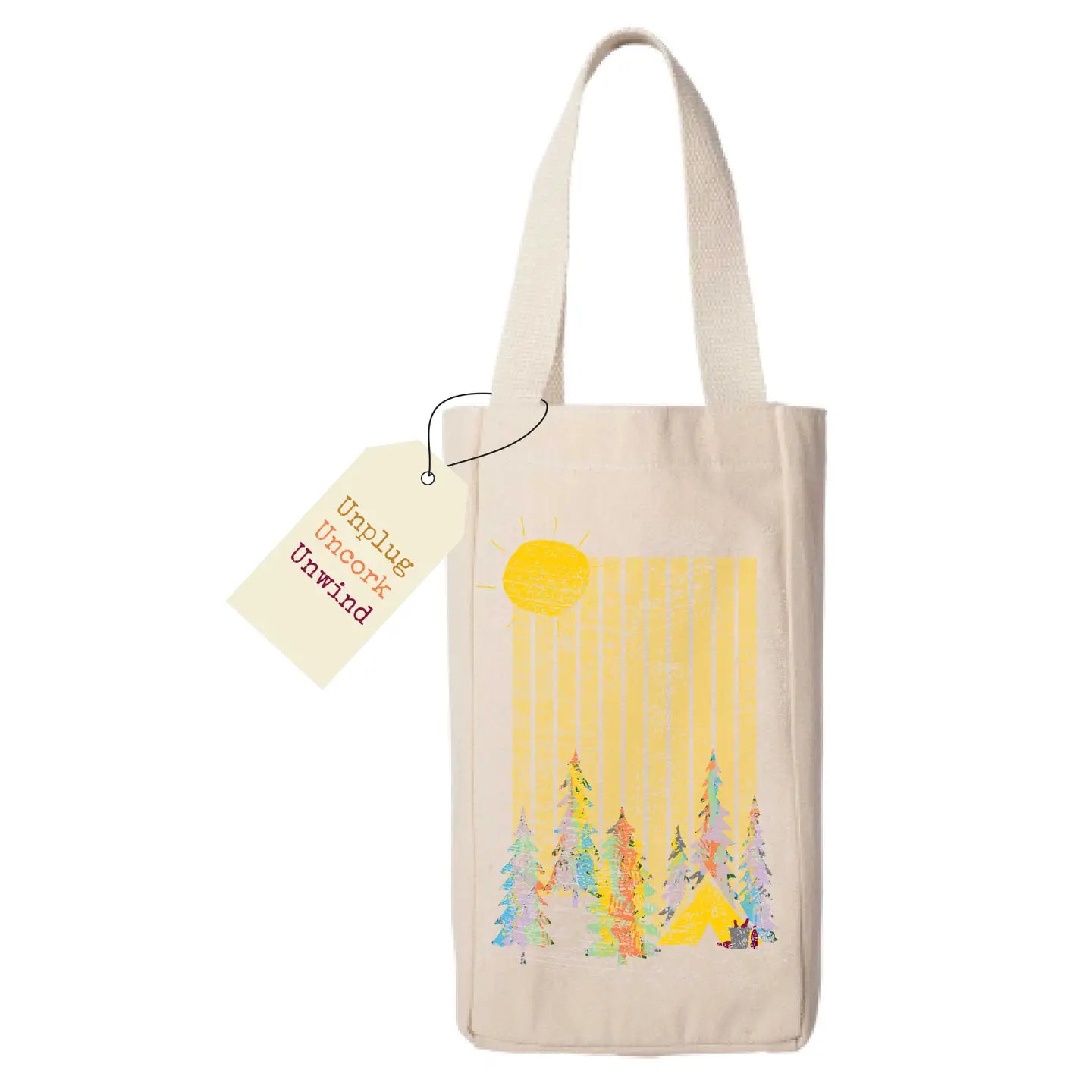 Trees + Sun Wine Bag