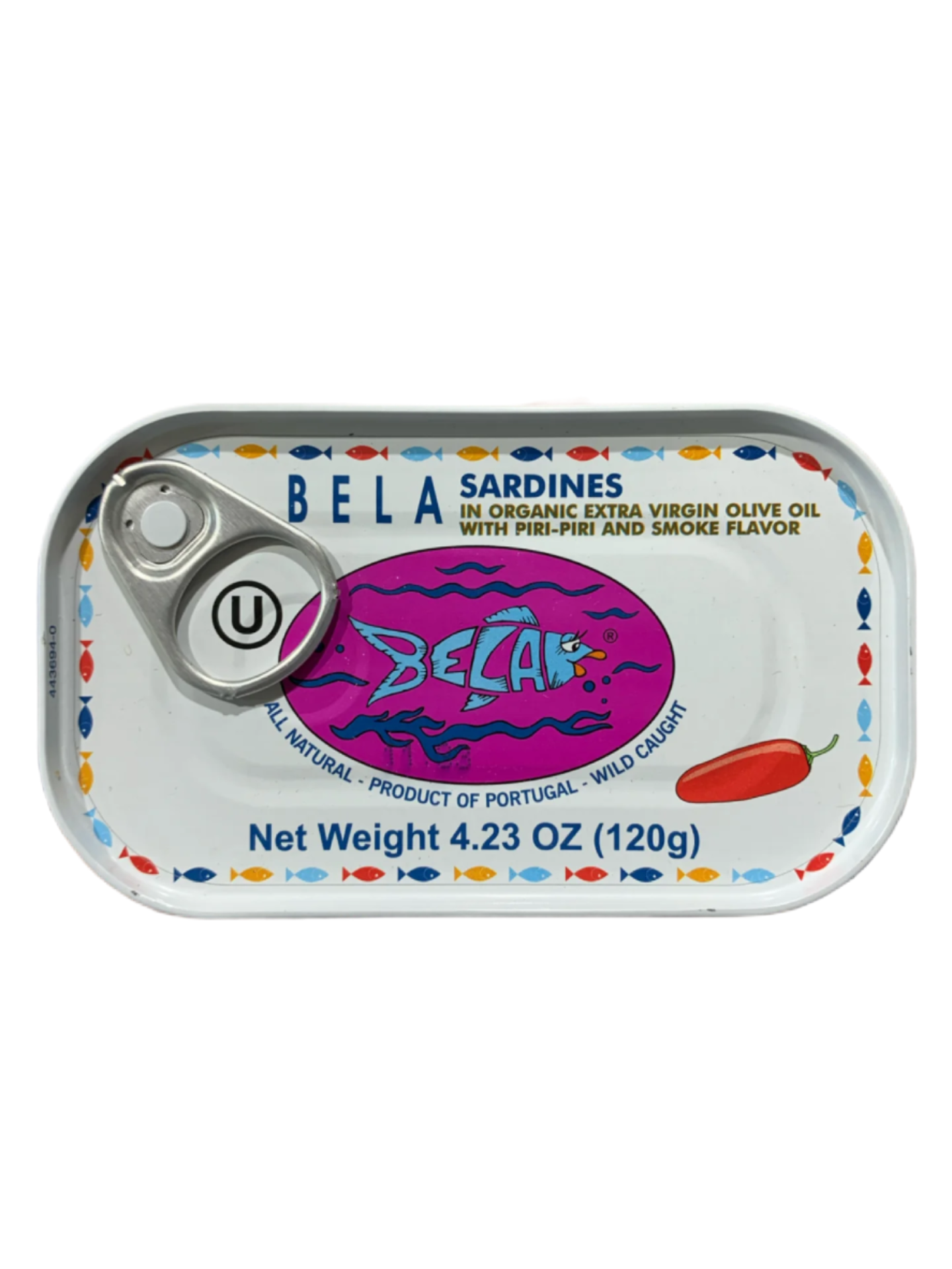 Bela Sardines in Organic Extra Virgin Olive Oil with Piri-Piri and Smoke Flavor