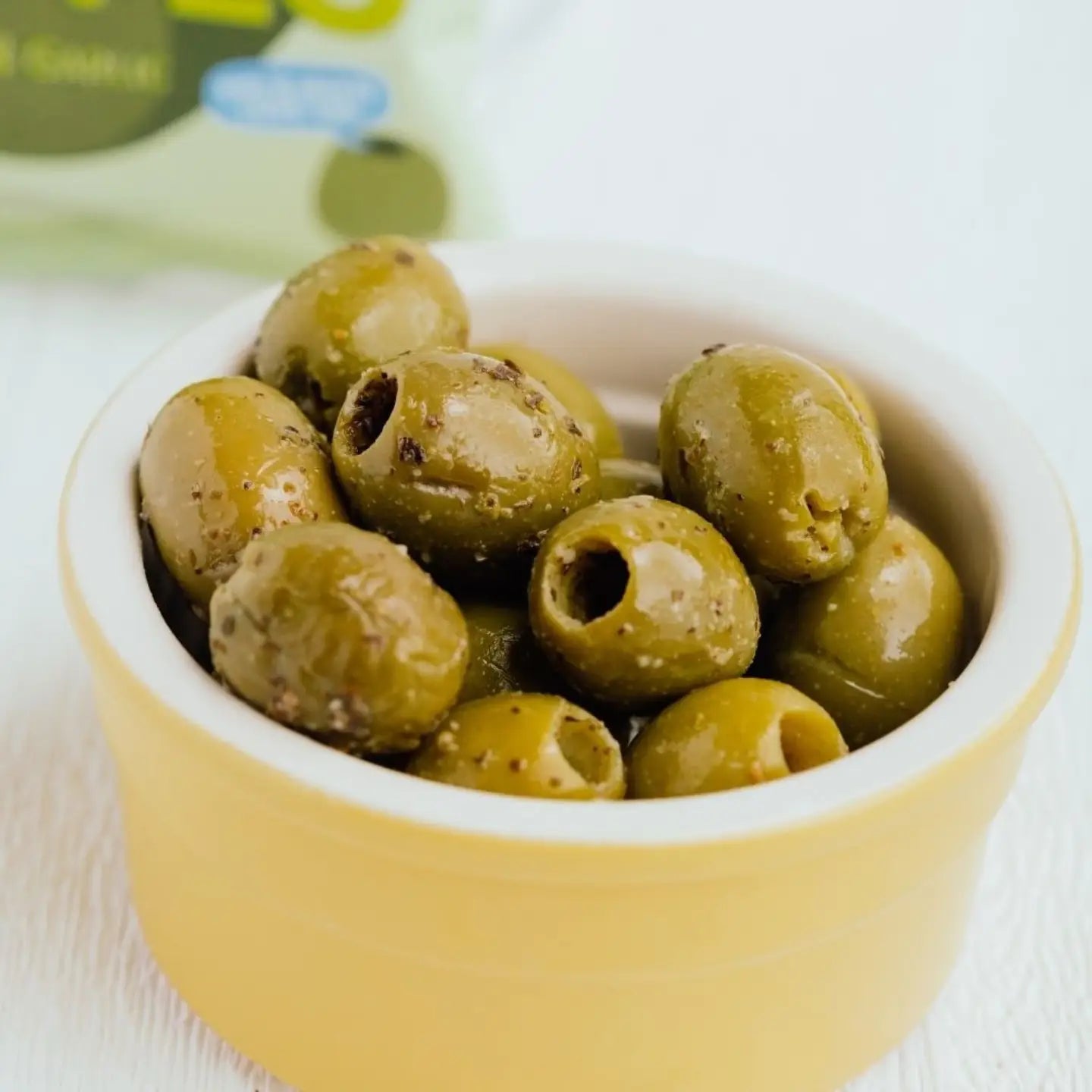 Oloves - Basil & Garlic Pitted Green Olives