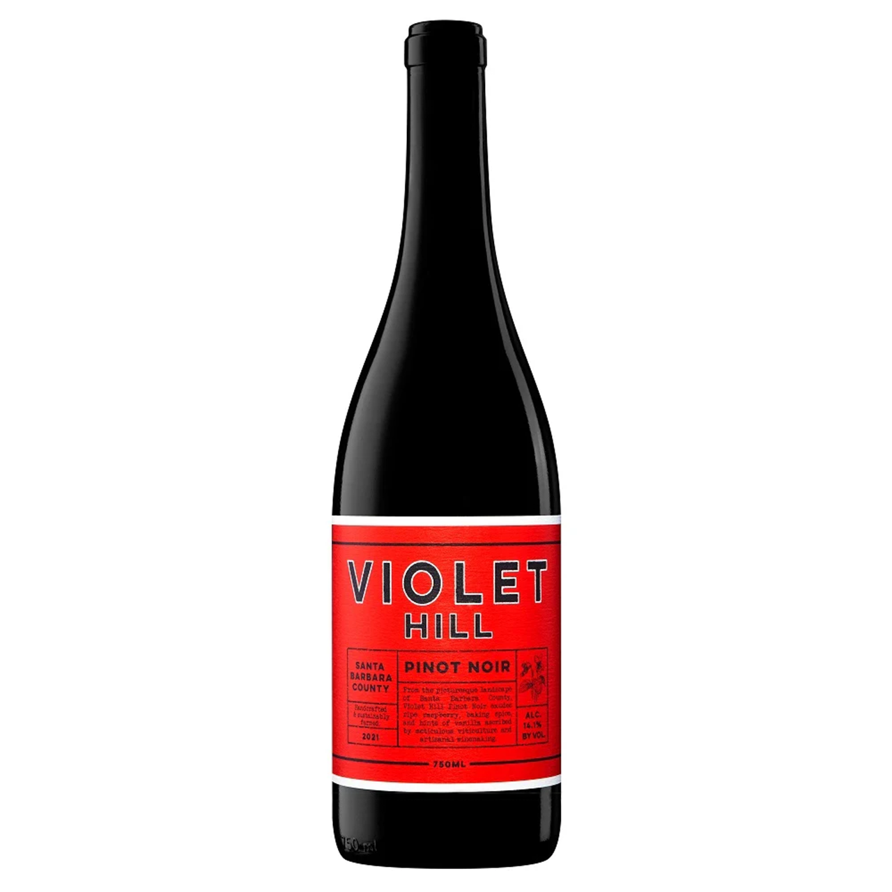 2022 Violet Hill Pinot Noir Santa Barbara County (Red Label) - Pinot Noir 750mlu