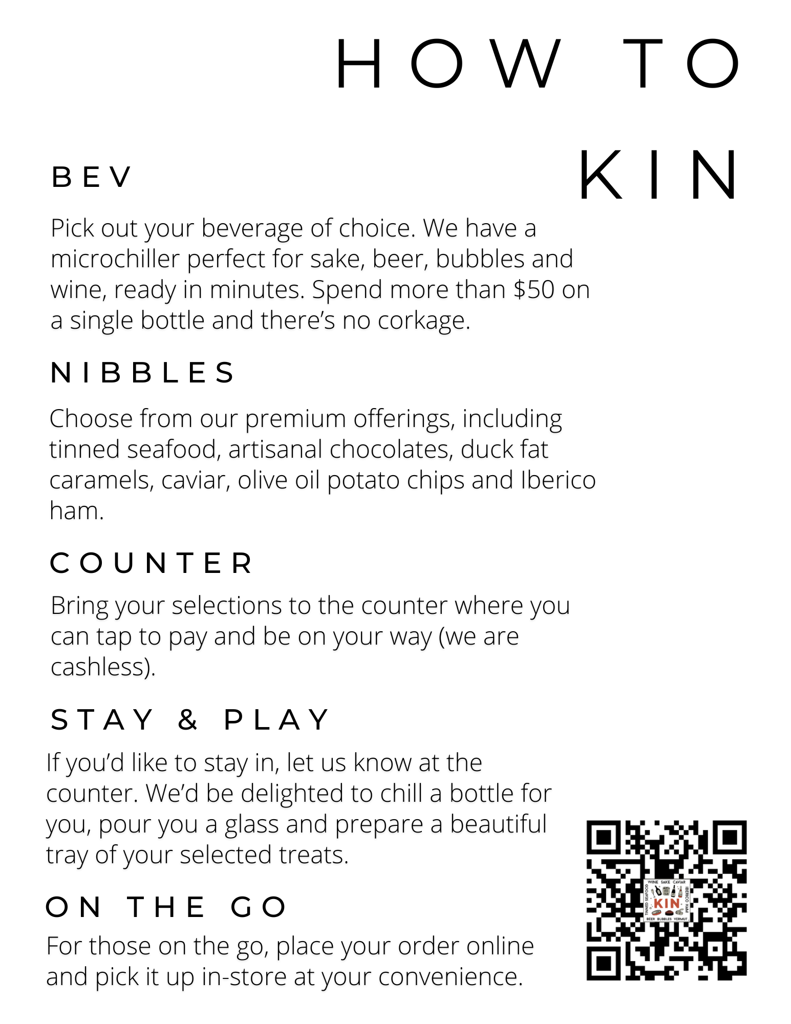 How to Kin – Kin Wine Market & Lounge