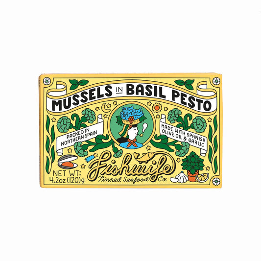 Mussles in Basil Pesto