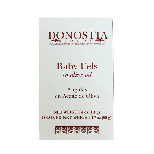 Baby Eels in Olive Oil (Angulas) 4oz tin