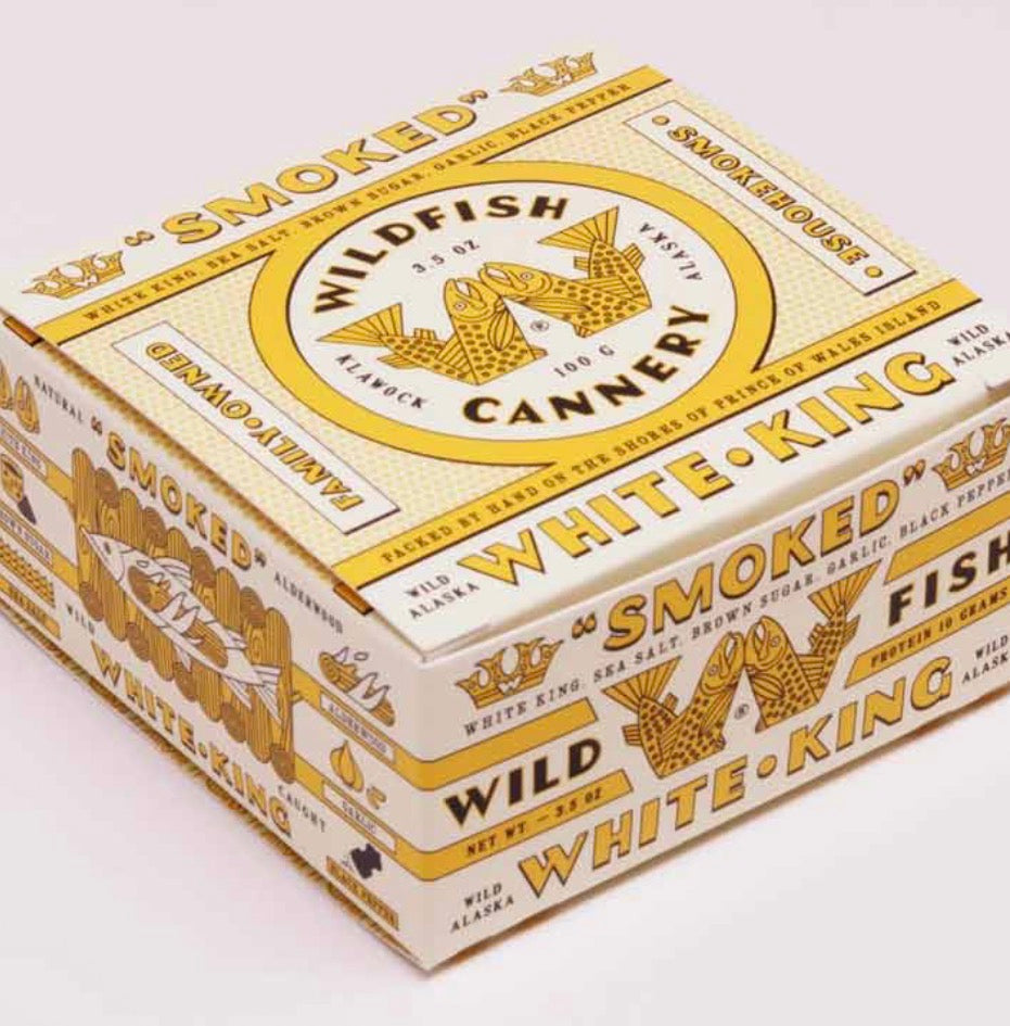 WILDFISH CANNERY SMOKED WHITE KING SALMON (LIMITED)