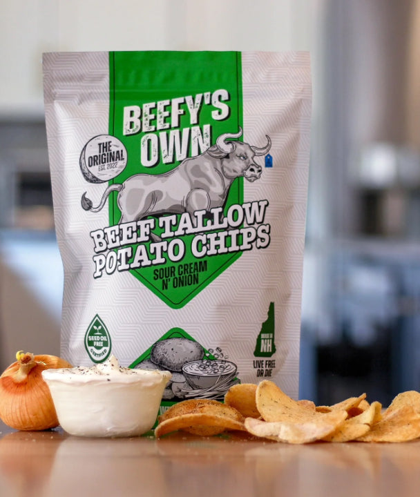 Beefy’s Own Tallow Chips Sour Cream N’ Onion
